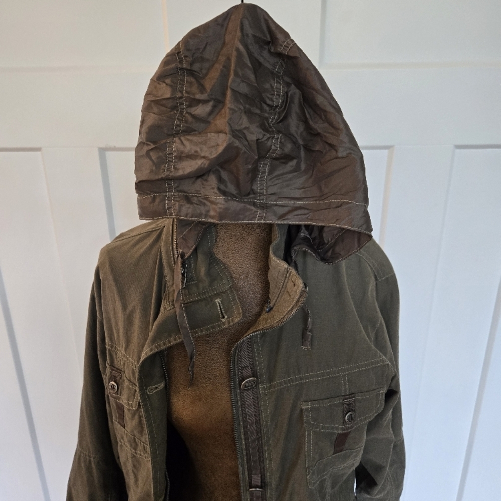 Olive Utility Jacket - Picture 4 of 9